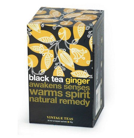 Vintage Teas Black Tea Ginger Čierny čaj 30x1,5g